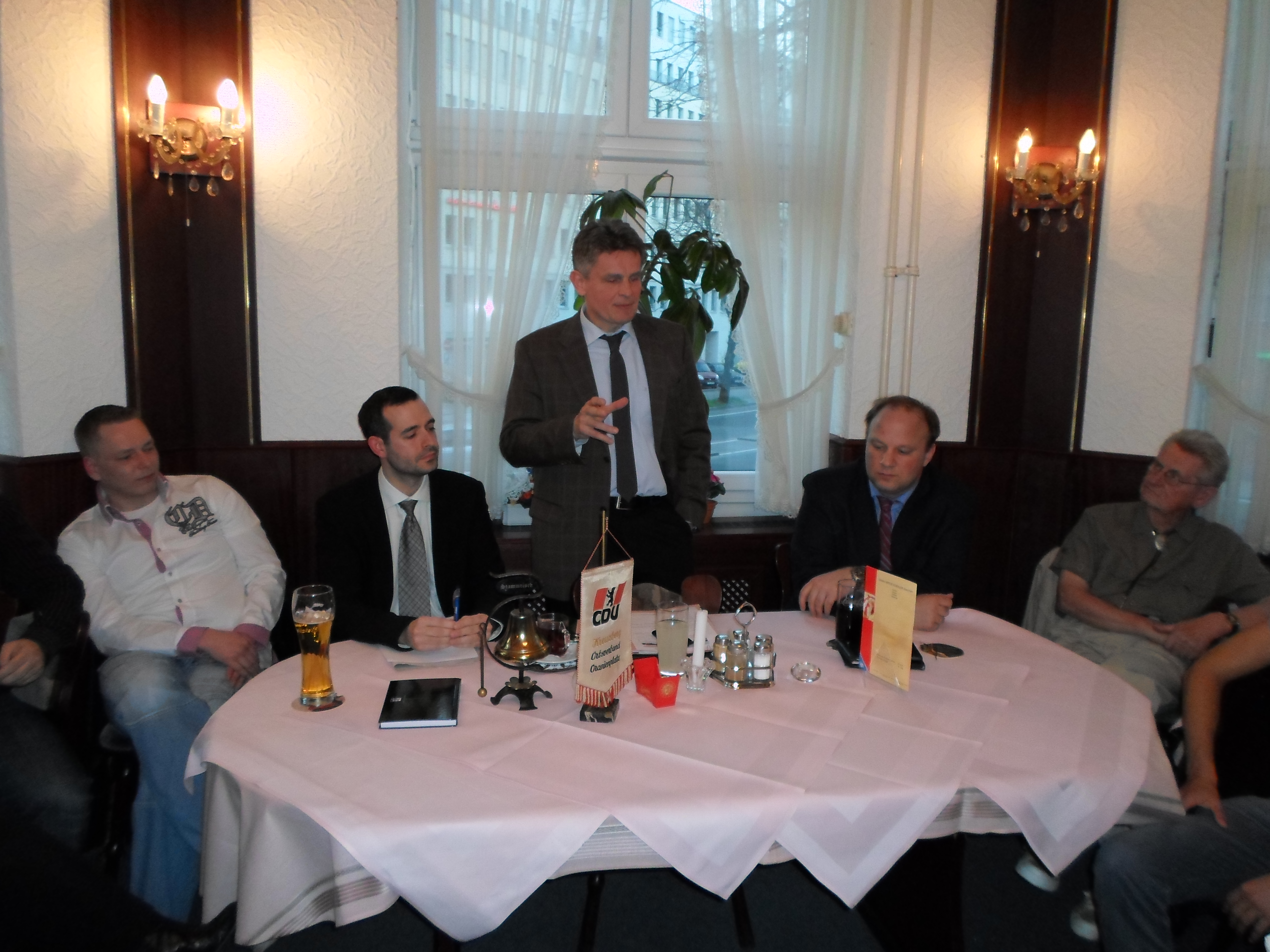 Ortsvorsitzender Timur Husein und Polizeipräsident Klaus Kandt Ortsvorsitzender Timur Husein und Polizeipräsident Klaus Kandt